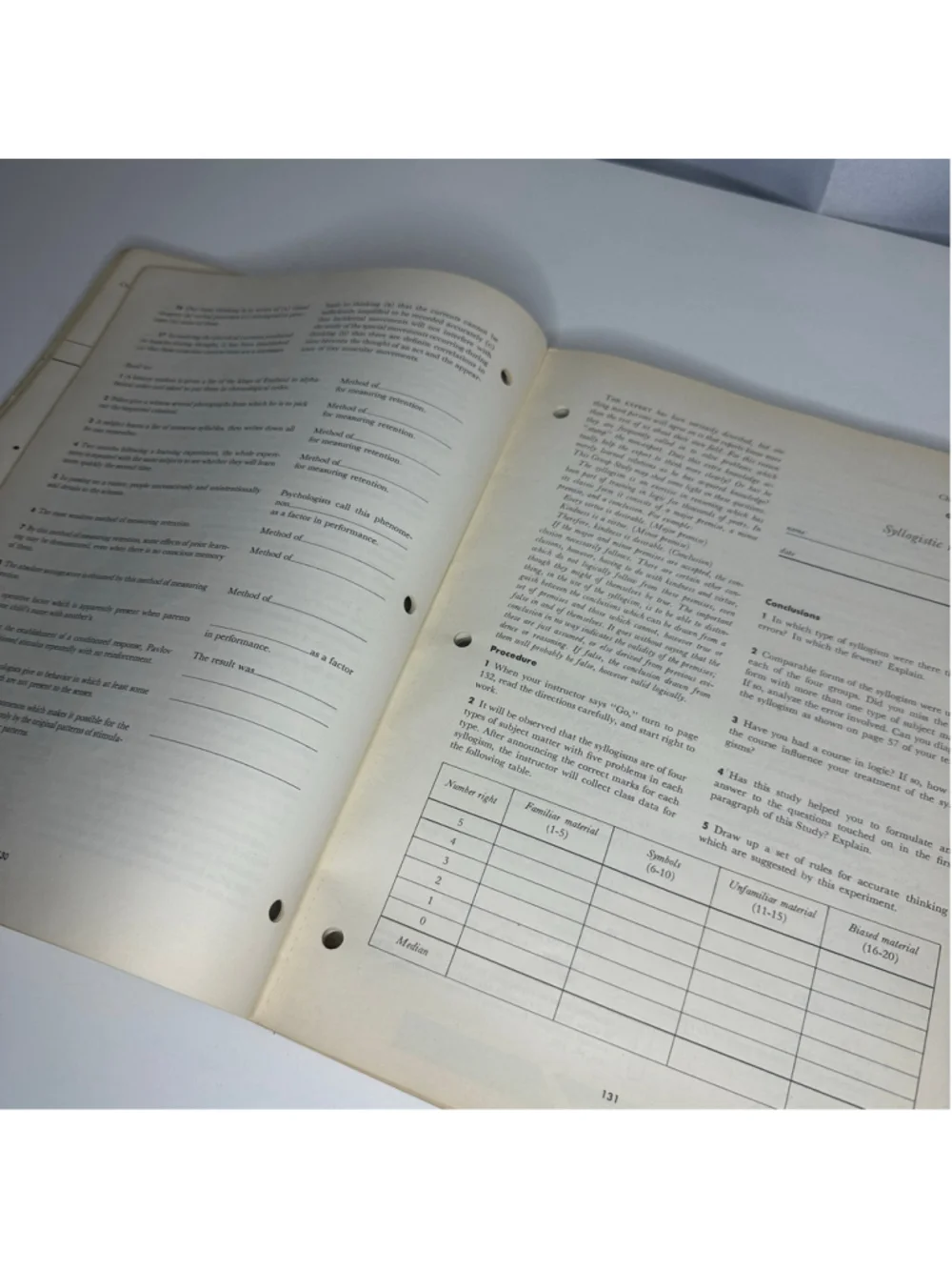 Vintage Working with Psychology Workbook 3rd Edition By Ruch & Warren